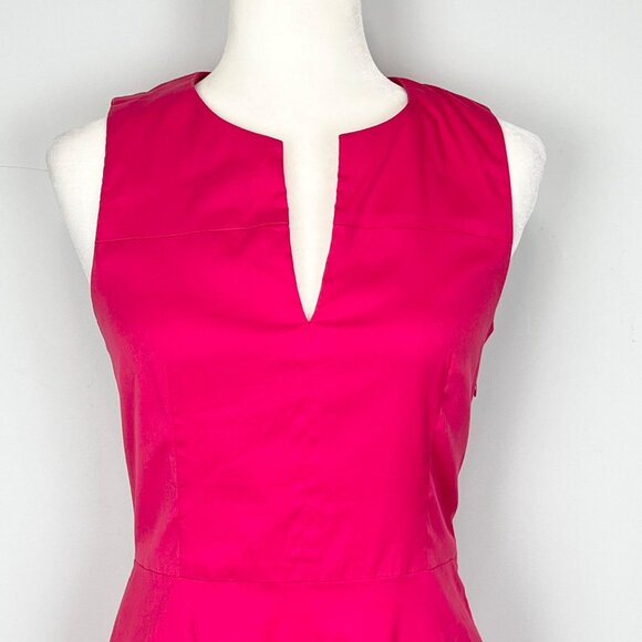 Theory Womens Etiara Impeccable Pink Sleeveless Dress A Line Pockets size 2 - Picture 3 of 11